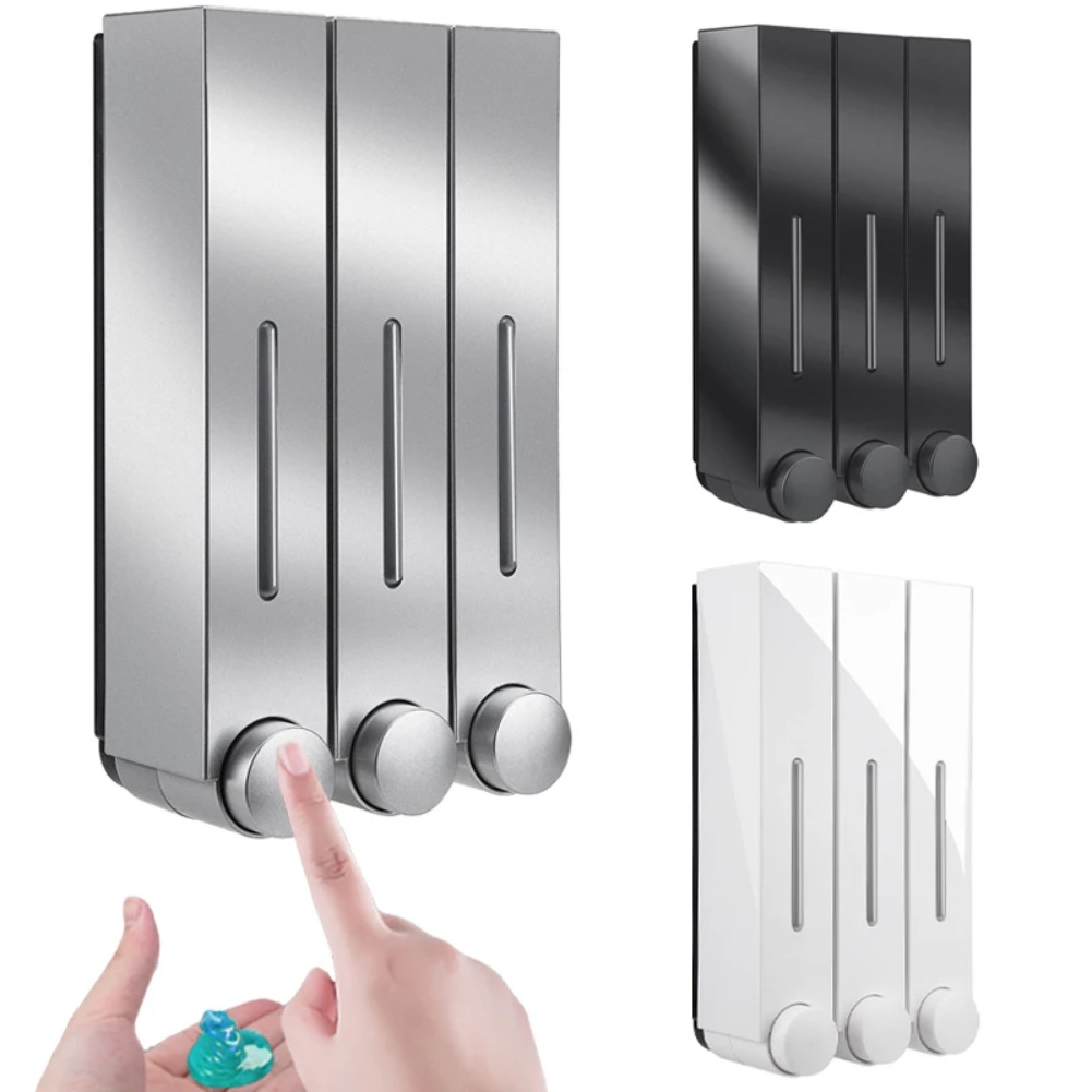 벽걸이형 비누 디스펜서 420ML 3컵 샤워젤 로션 병 - Home Improvement Kitchen Set 리뷰 및 가격